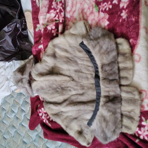 Mink coat cerulean emba natural mink double fur collar - Picture 6 of 6